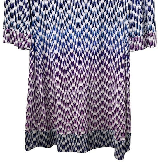 Jessica Simpson Dress Womens 6 Small A Line Blue Purple Casual Work Stretch - Picture 3 of 12
